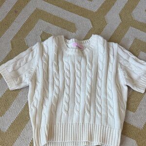 Cable Knit Cream Sweater